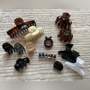 Claw Clips Neutrals Set of Various Sizes